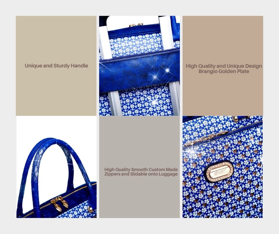 Brangio Italy Aktentasche mit Herzmuster – Designer-Laptoptasche & Business-Shopper