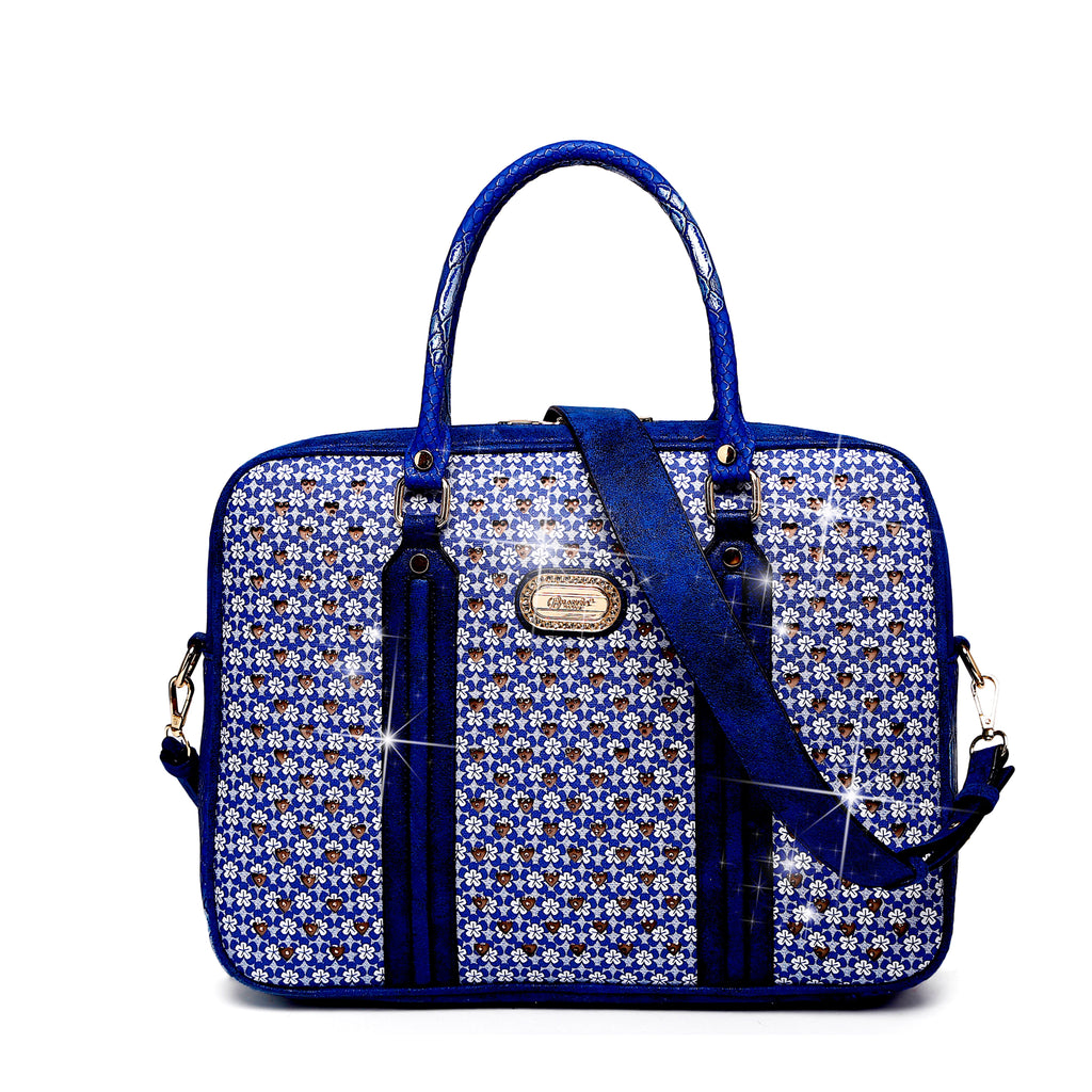 Brangio Italy Aktentasche mit Herzmuster – Designer-Laptoptasche & Business-Shopper