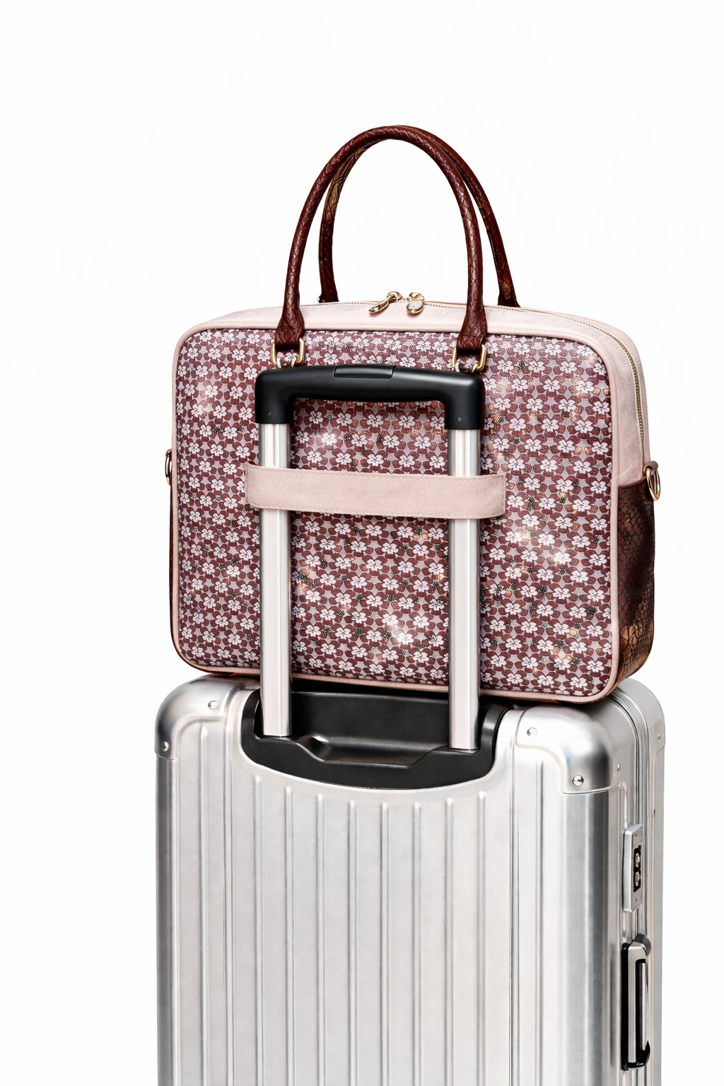 Brangio Italy Aktentasche mit Herzmuster – Designer-Laptoptasche & Business-Shopper
