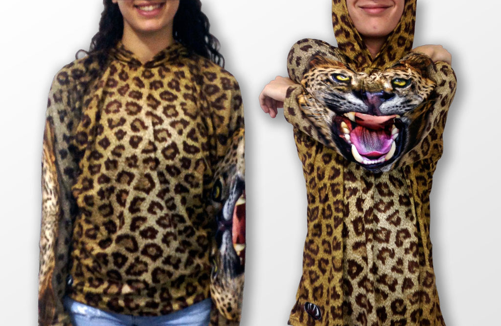 Sudadera con capucha LEOPARD Chomp de MOUTHMAN®