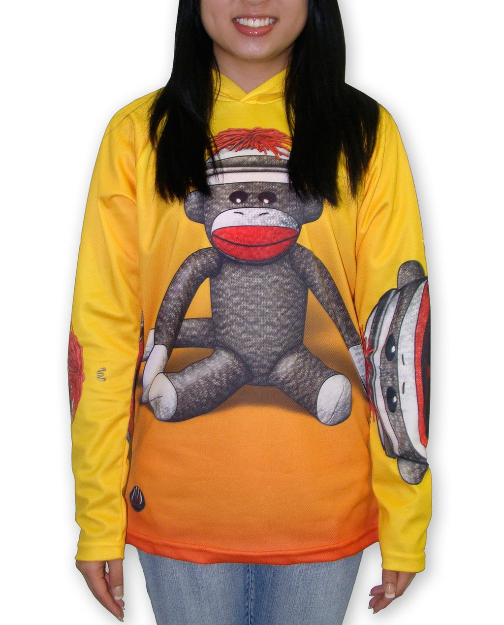 Sudadera con capucha y diseño de mordida de MONO DE CALCETÍN de MOUTHMAN®