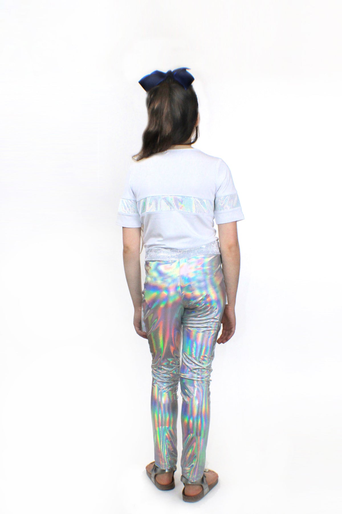 Stella, Bamboo Jersey and Holographic Sequin Top