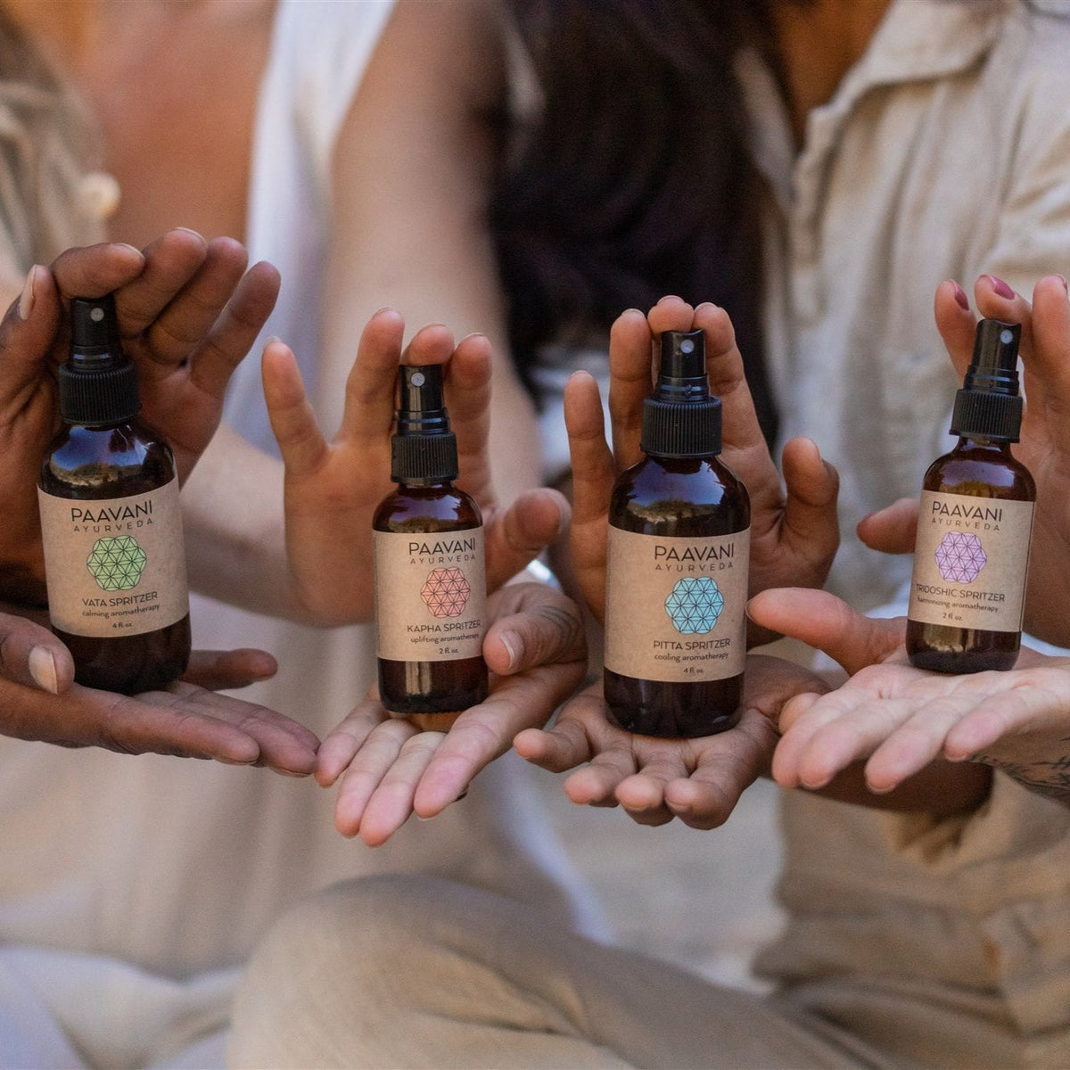 Kit de ritual de aromaterapia | Spritzers ayurvédicos para el equilibrio del estado de ánimo y los doshas