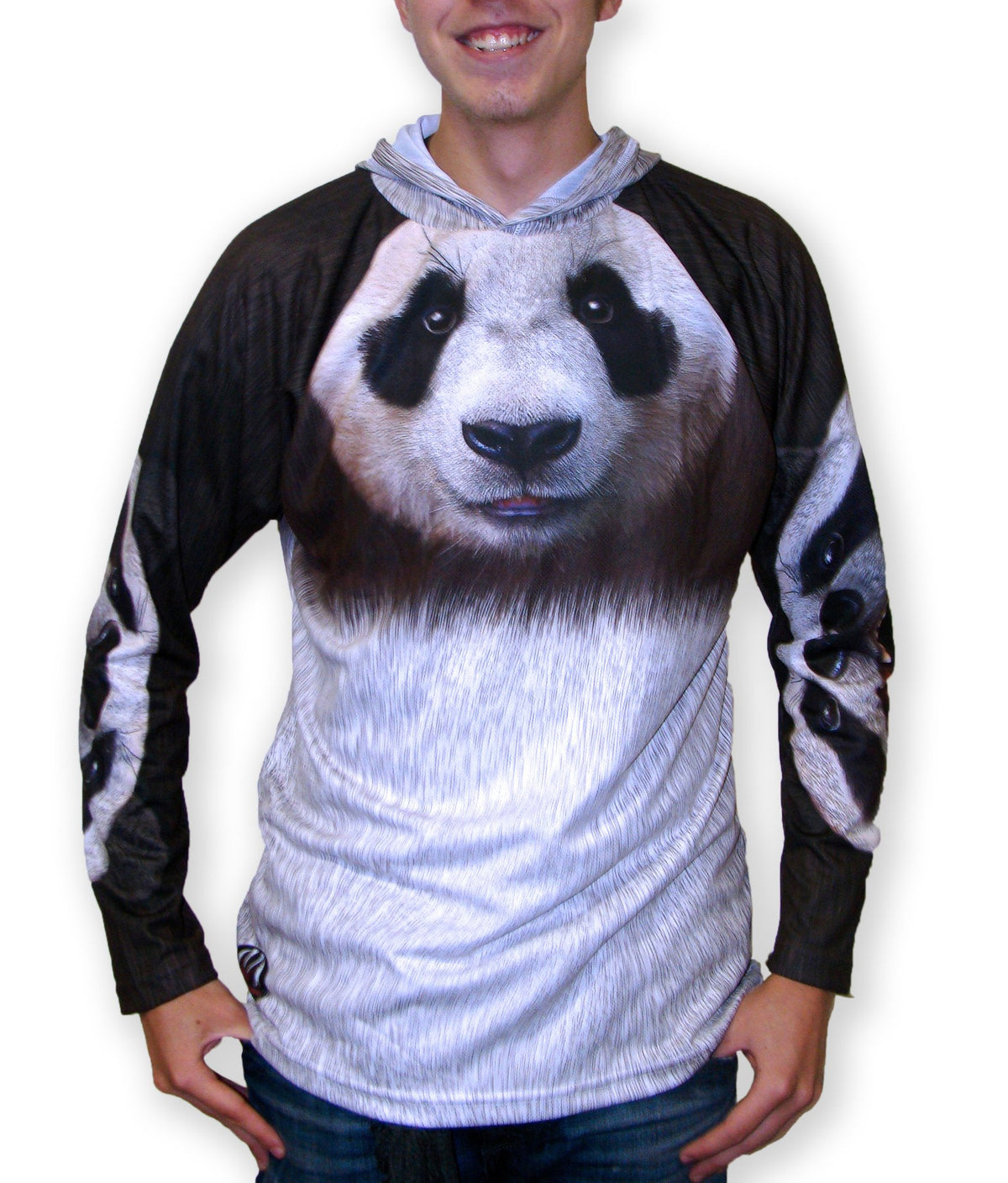 PANDA BEAR Hoodie Sport Shirt by MOUTHMAN®