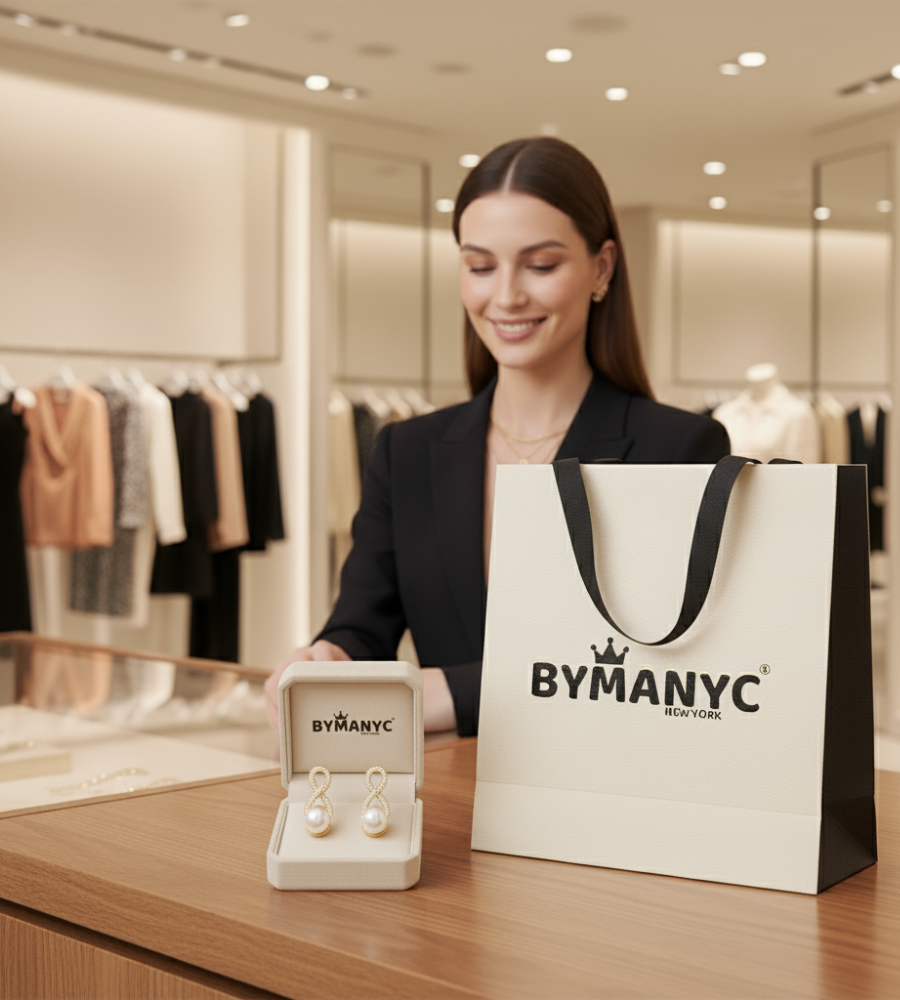 Pendientes de Perla Lyrical Drop SOHO | BYMANYC ® New York