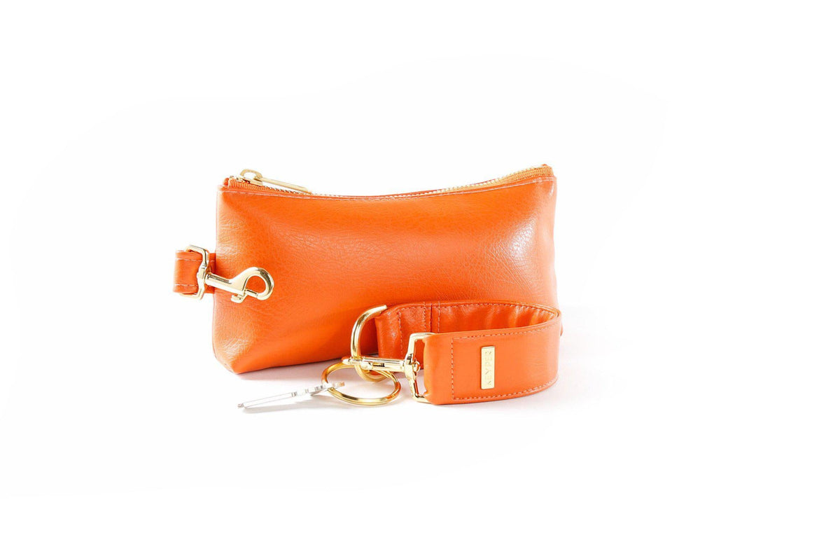 Persimmon Vegan Leather 2-Piece WRISTLET SET
