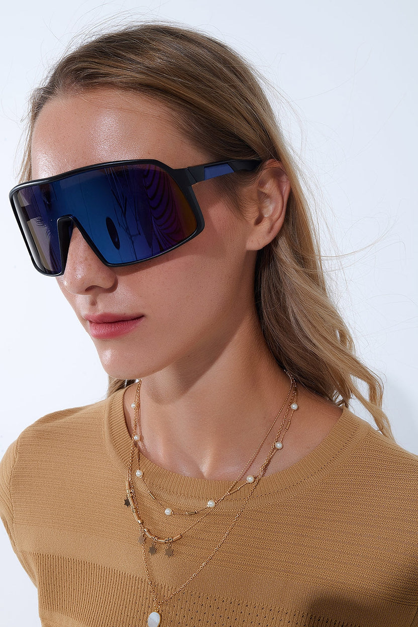 Polarized Sport Sunglasses in Blue