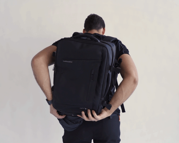 Plecak rozszerzalny "Voyager" 26 l / 38 l z wbudowaną peleryną przeciwdeszczową