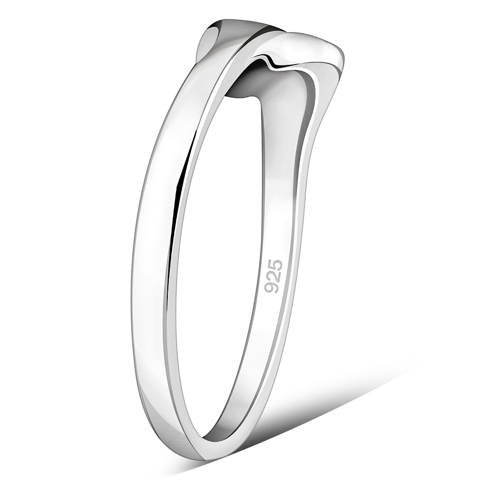 Anillo de gotas de plata esterlina con ónix negro