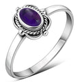 Amethyst Stone Sterling Silver Ring