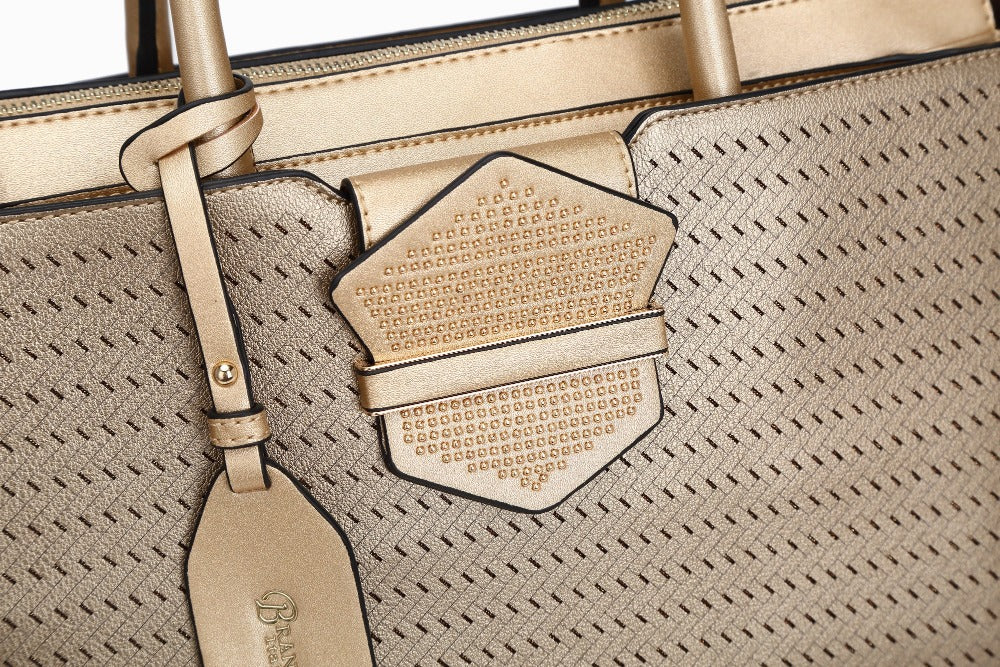 Brangio Elegant Perforated Handbag