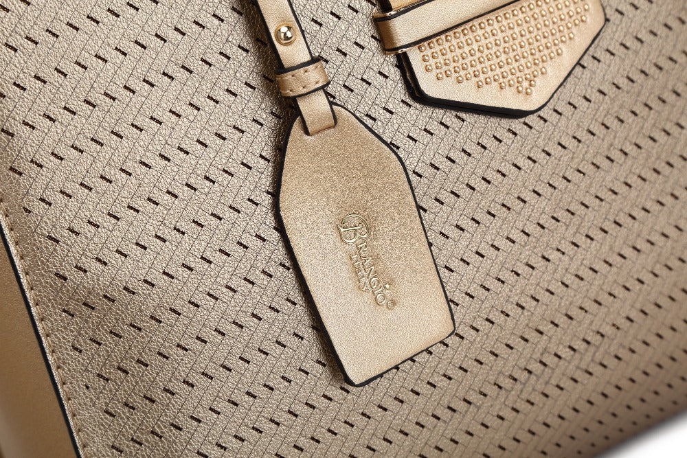 Brangio Elegant Perforated Handbag