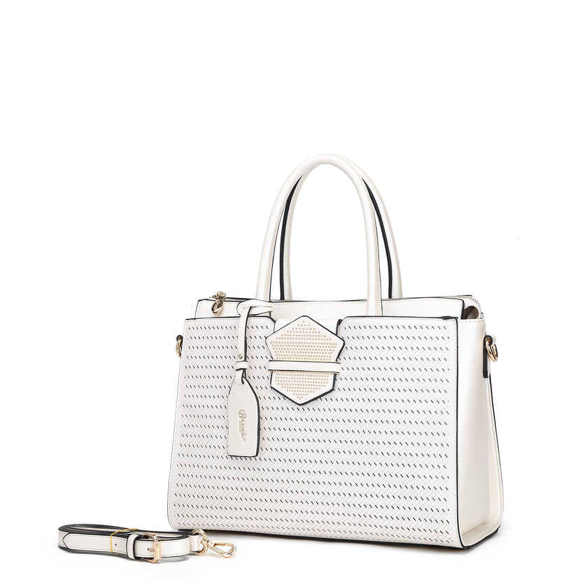 Brangio Elegant Perforated Handbag