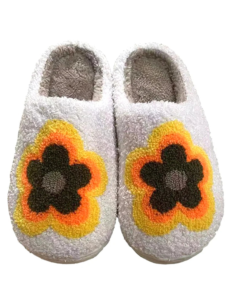 Blommiga tofflor