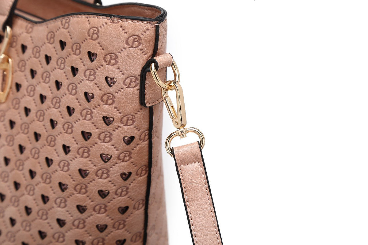 Brangio Italy Monogram Signature Designer Tote Bag