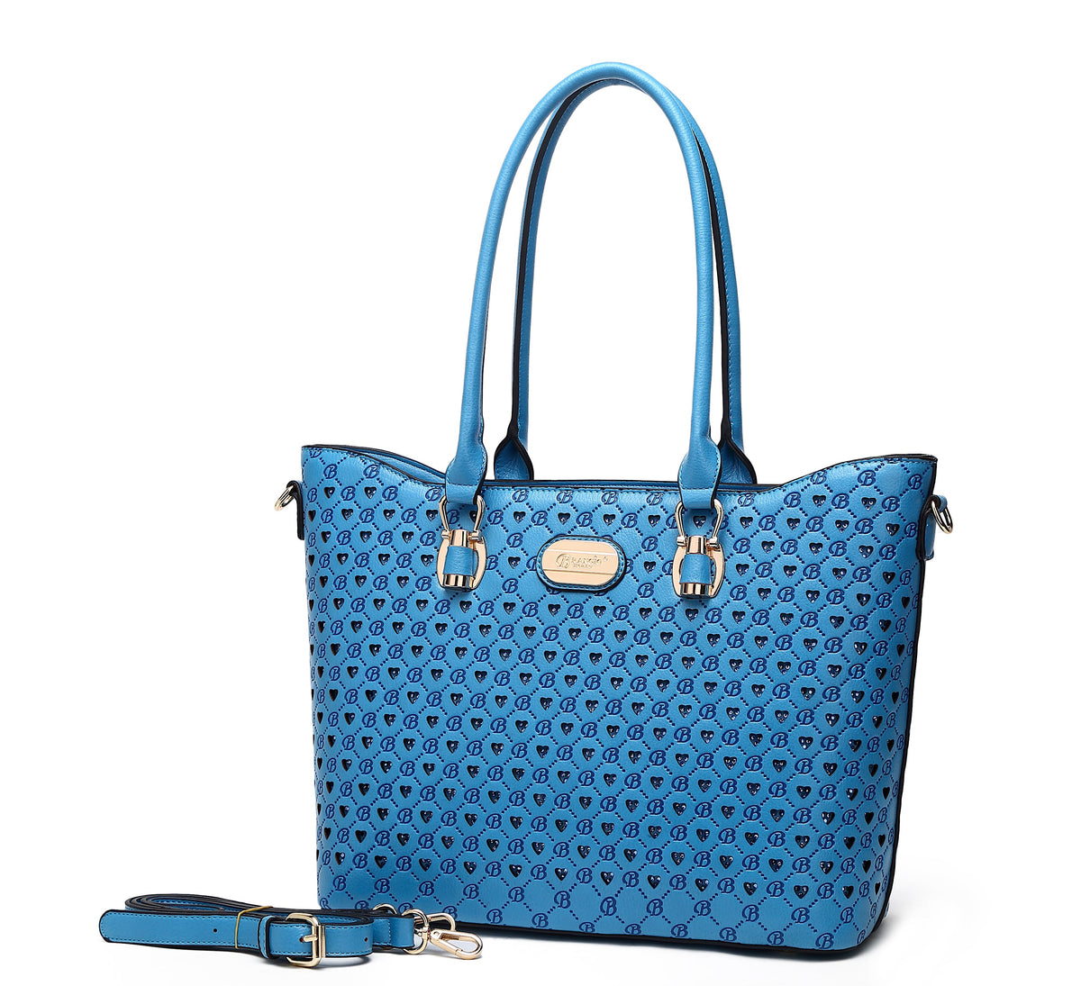 Brangio Italy Monogram Signature Designer Tote Bag
