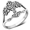 Tree of Life Celtic Knot Plain Silver Ring