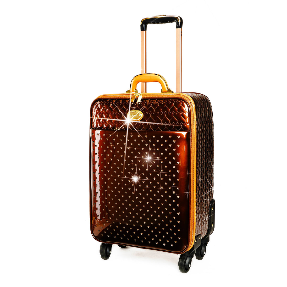 Brangio Italy Luxury Glamour Luxe Spinner Wheeled Carry-On Luggage