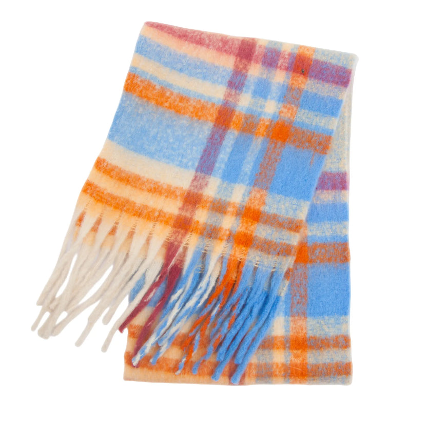 2026 Winter Thick Warm Scarf Women Cashmere Shawl and Wraps Pashmina Neckerchief Bufanda Female Rainbow Hairy Tessel Echarpe New