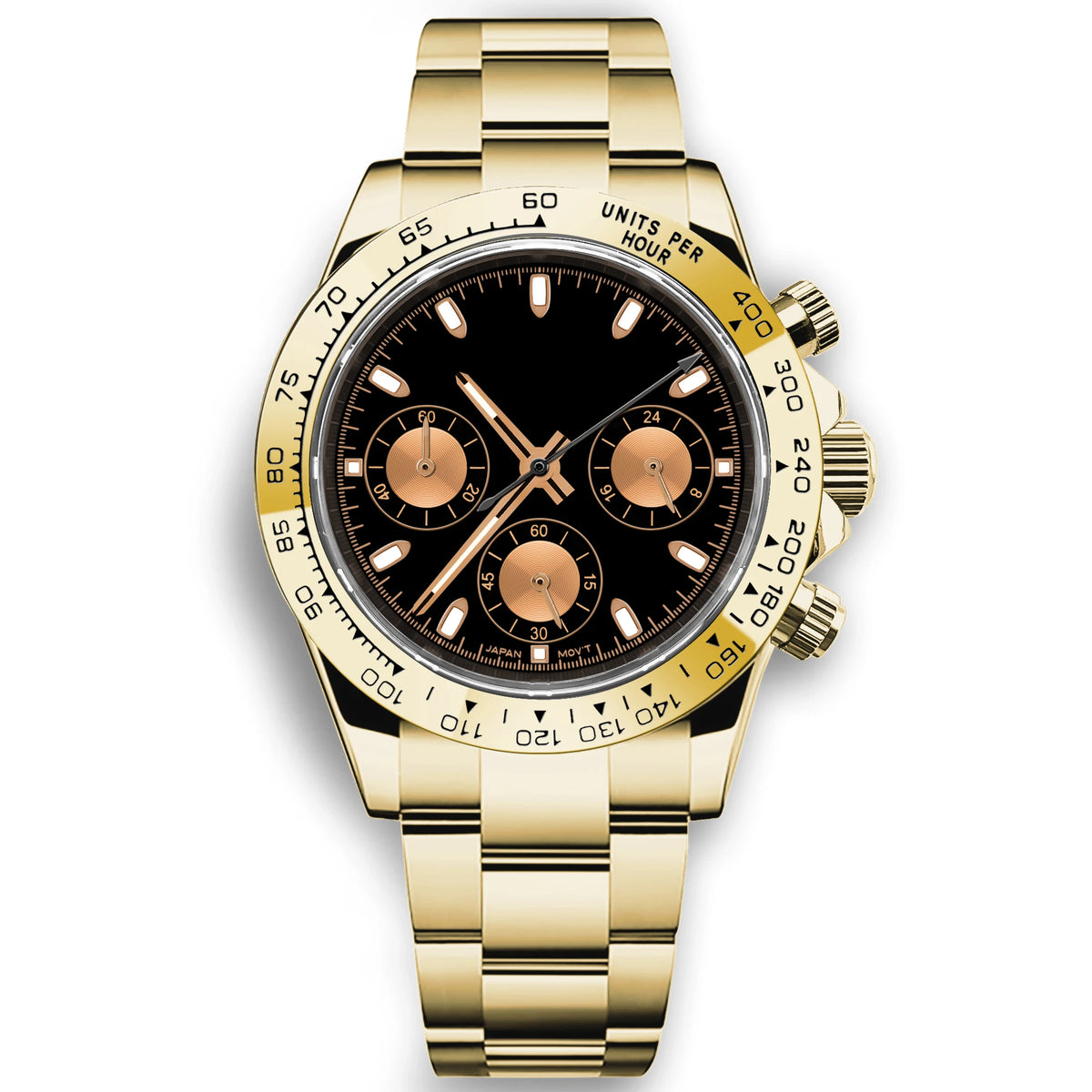 Custom Logo Quarts Watches VK63 Watch Gentleman Casual Fashion Luminous 5ATM Waterproof Chronograph Watches for Men High-Quality