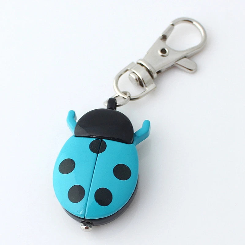 Pop Stainless Steel Quartz Pocket Watch Cute Key Ring Chain New Gift New Ladybug Birthday Party Gifts