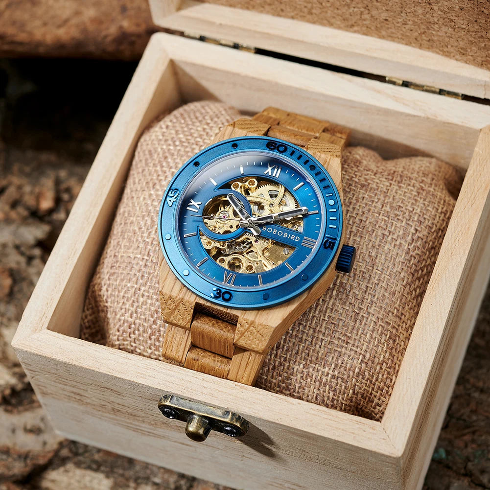 Custom Men's Watches With Automatic Movement Mechanical Wrist Watches From BOBO BIRD the Hottest Gifts for Father's Day