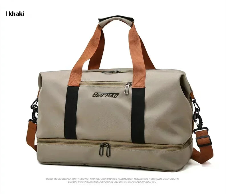 Bolso de viaje y gimnasio de gran capacidad en tela Oxford con correa para el hombro