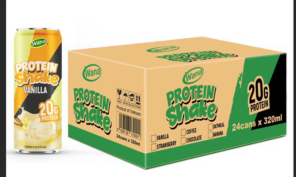 Batido de proteínas, 20g de proteína de suero, latas de 250ml o 320ml