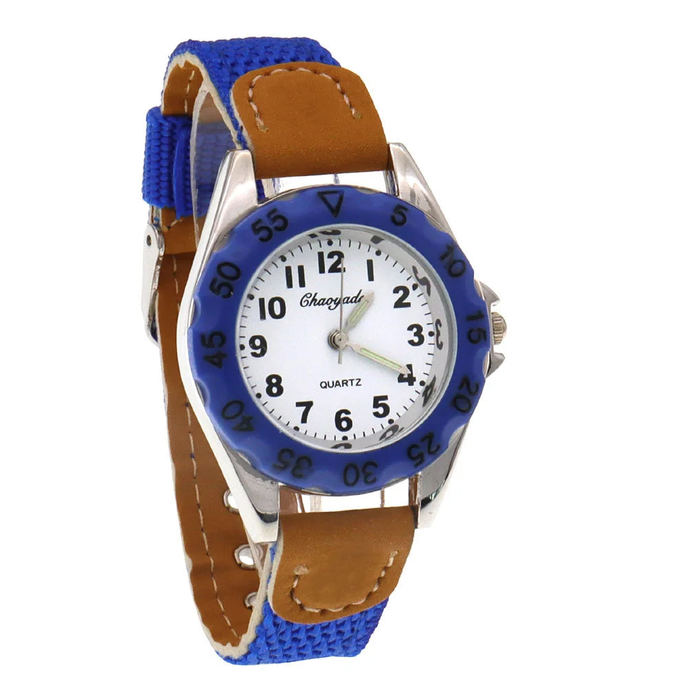 Reloj de alta calidad para niños, regalo para niños y niñas, reloj de pulsera de cuarzo para estudiantes que aprenden a decir la hora, reloj verde, regalos, dropshipping