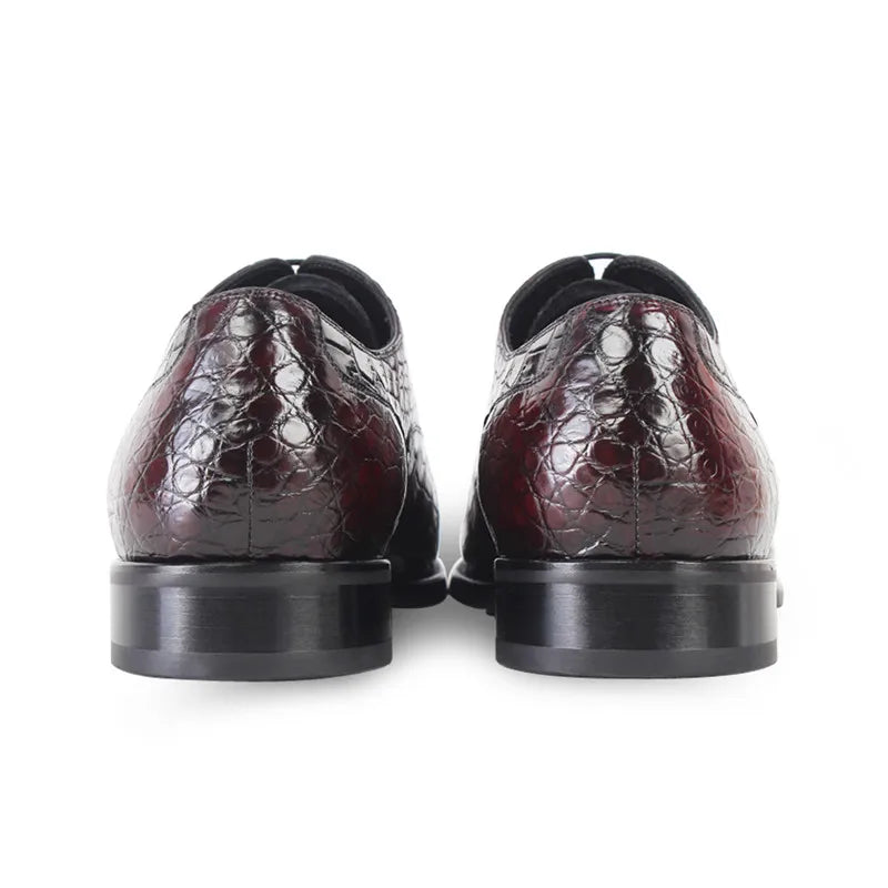 Zapatos de vestir para hombre de piel de cocodrilo - Duraderos, cómodos, transpirables y elegantes