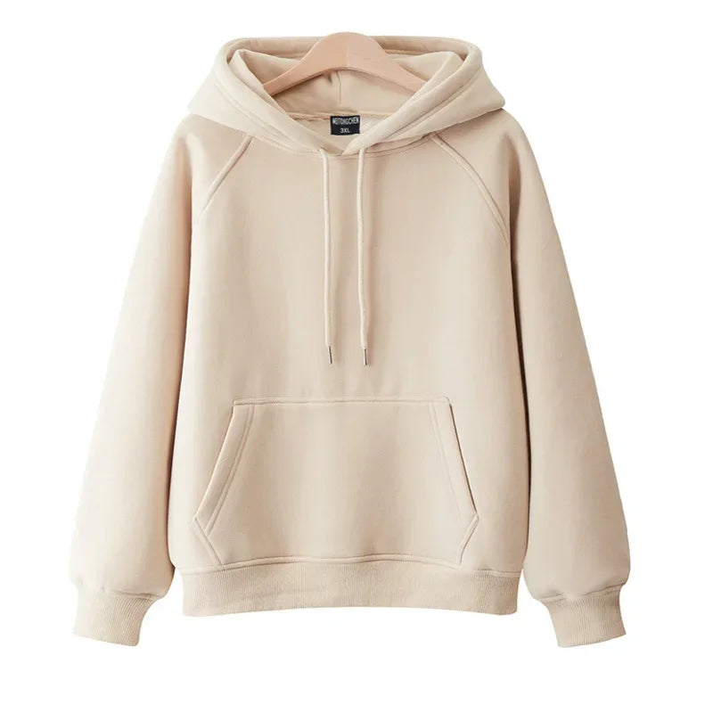 2025 Casual Hooded Hoodies Japanese Girl Student Fashion Sweatshirts Thick Spring Autumn Harajuku Loose Hoodie Knit Pullovers