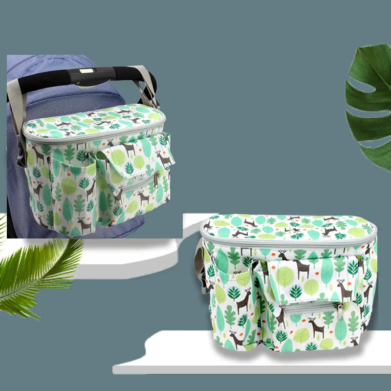 Bolsos de pañales para cochecito de bebé, accesorios para carrito, bolsa de bebé, bolsillo de lactancia, organizador de coche, cesta de almacenamiento