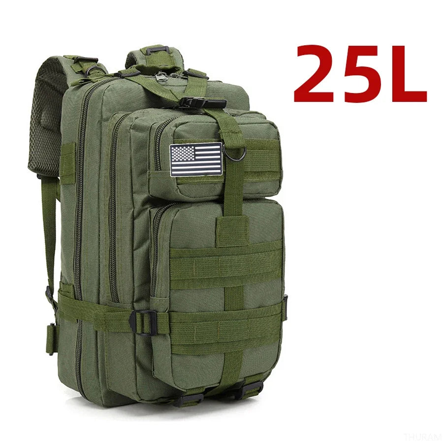 25l/50l Sturdy Nylon Waterproof Tactical Sports Trekking Fishing Hunting Camping Hiking Bag Backpack Outdoor Rucksacks
