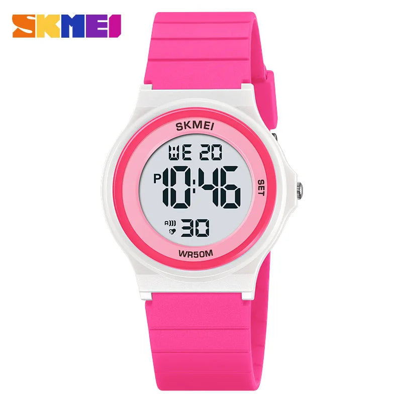 SKMEI 2303 Waterproof Digital Kids Watch with Shockproof Plastic Case