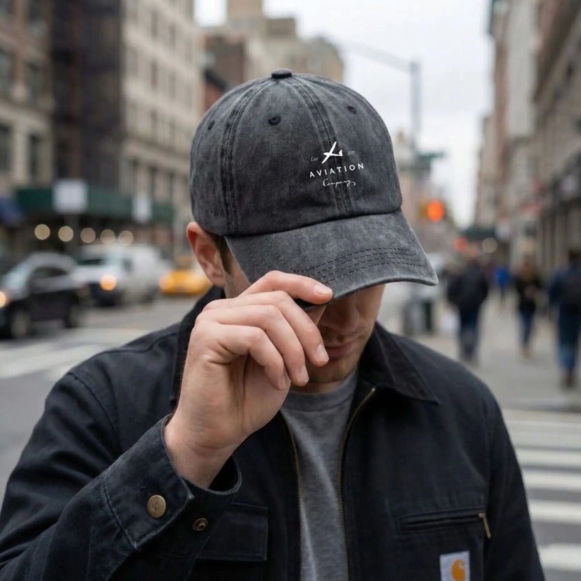 Gorra de algodón unisex Esar Aviation con diseño de copa suave