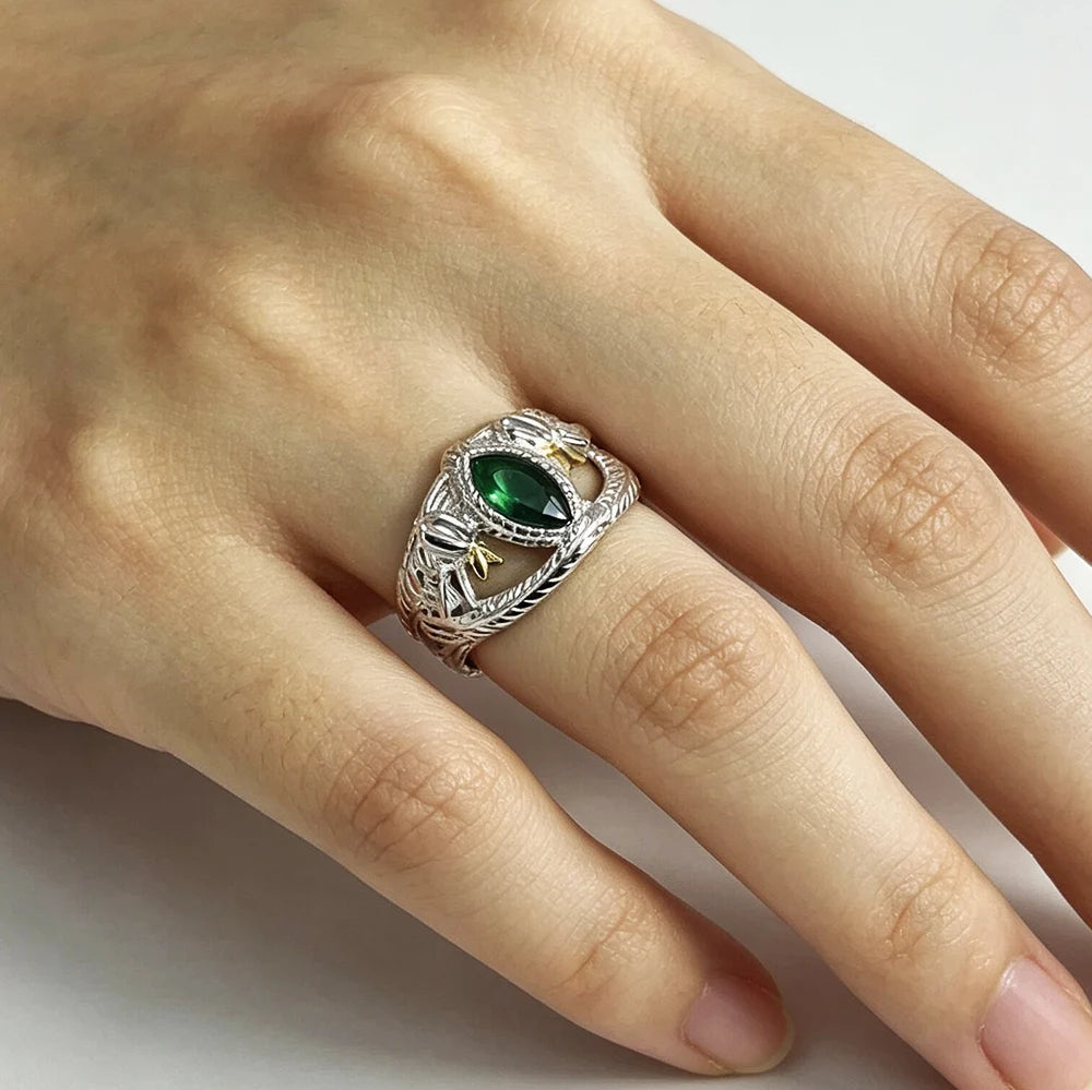 Anillo de Aragorn de plata de ley 925 auténtica, anillo de boda del Señor de los Anillos para hombre, joyería para fans de la película