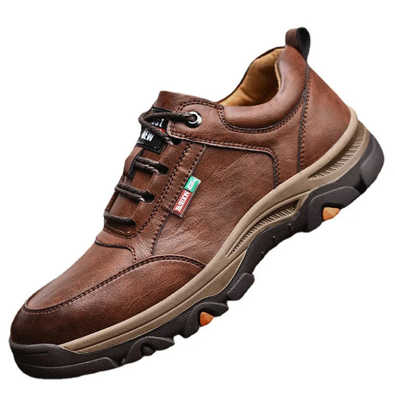 YBQJOO Men's Casual PU Leather Loafers Breathable Rubber Sole