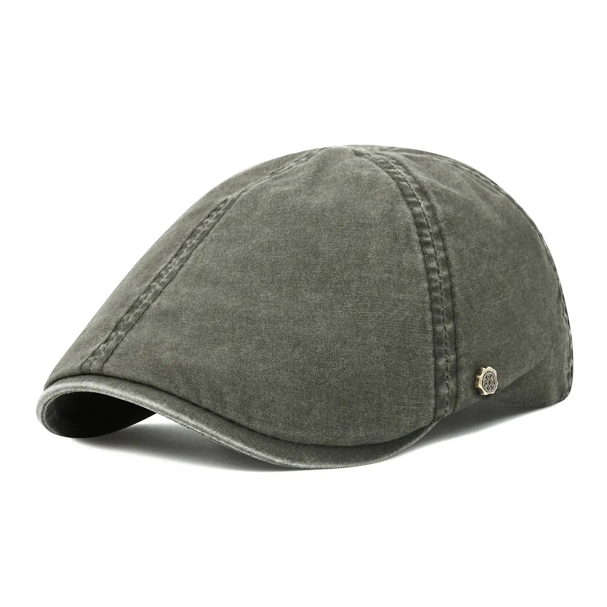VOBOOM Casquette plate classique en coton pour hommes et femmes, style gavroche, béret décontracté de couleur unie ou camouflage pour toutes les saisons