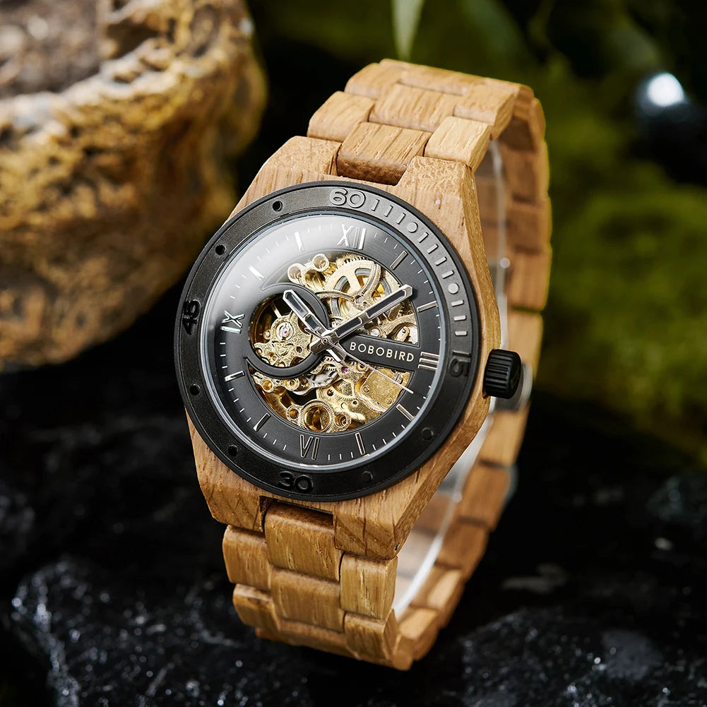 Luxury Fashion Men's Watches With Automatic Movement Mechanical Wrist Watches From BOBO BIRD the Hottest Gifts for Father's Day