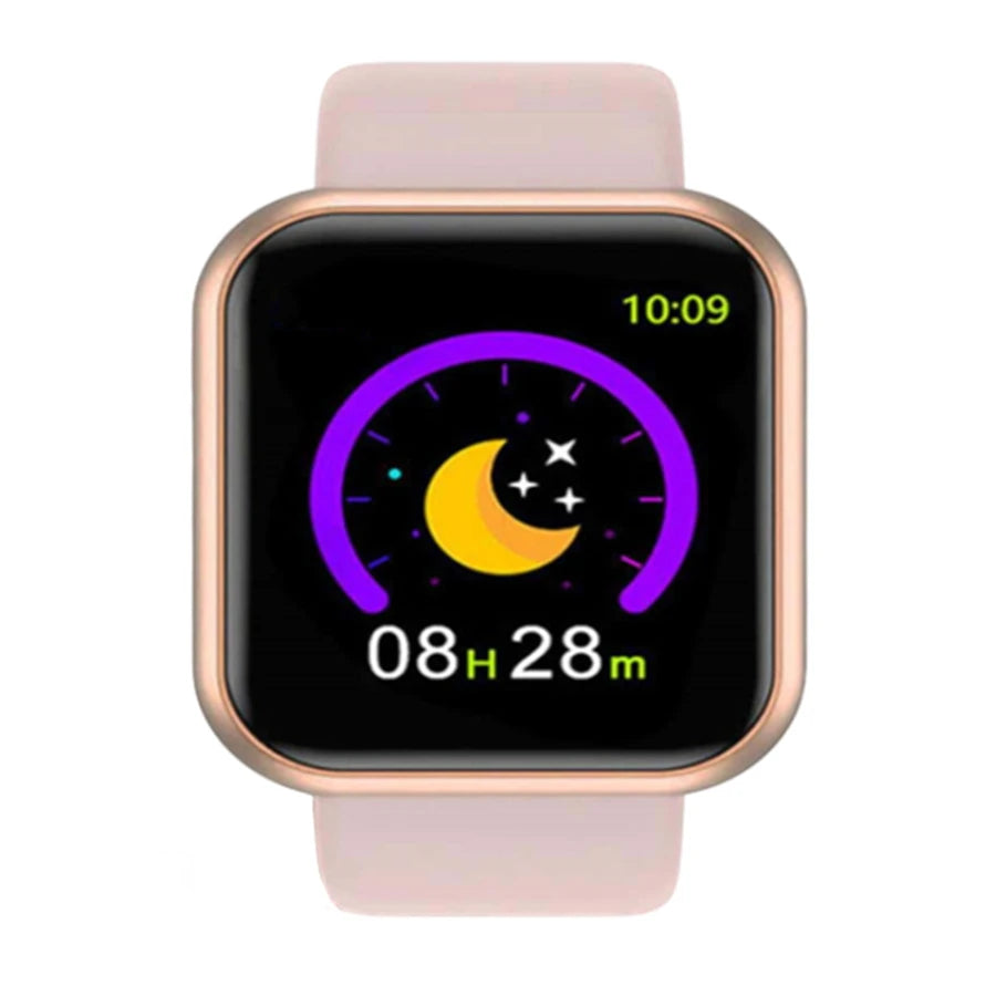 Reloj inteligente de fitness digital Y68 con control de música y alarma