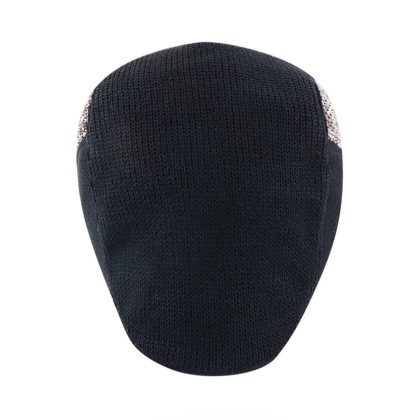 Gorro tipo boina de lana tejida TOHUIYAN para hombre, estilo retro Gatsby, gorro cálido de invierno, boina masculina, gorra de golf, gorra tipo visera, gorra plana Ivy