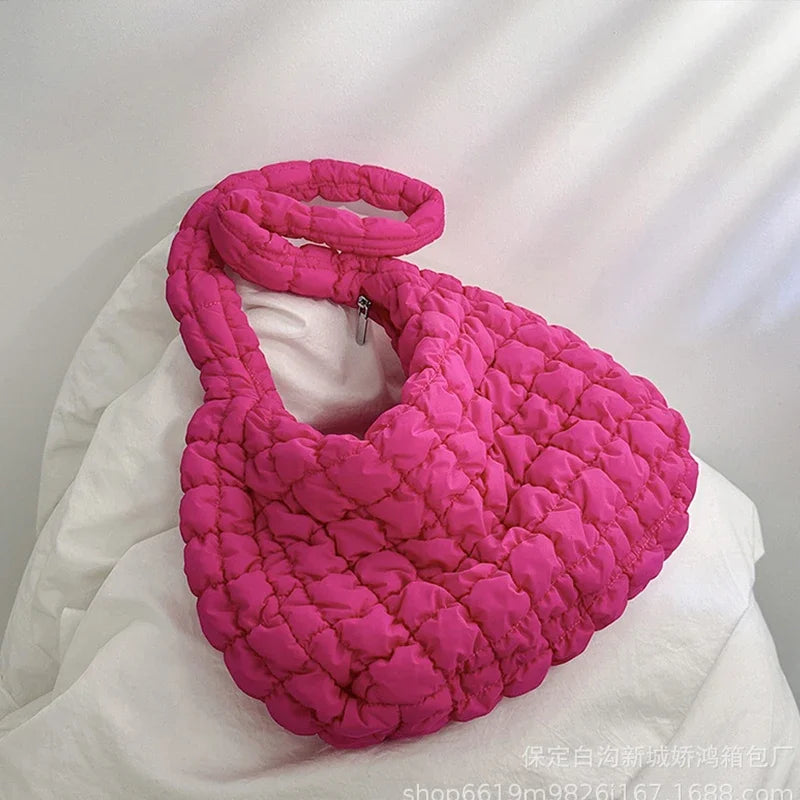 Cloud Bag Large and Small Soft Pleated PU Dumpling Shoulder Tote for Women