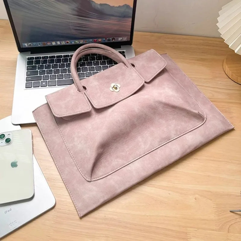 Lightweight Polyester Laptop Bag for Women with Tablet Sleeve