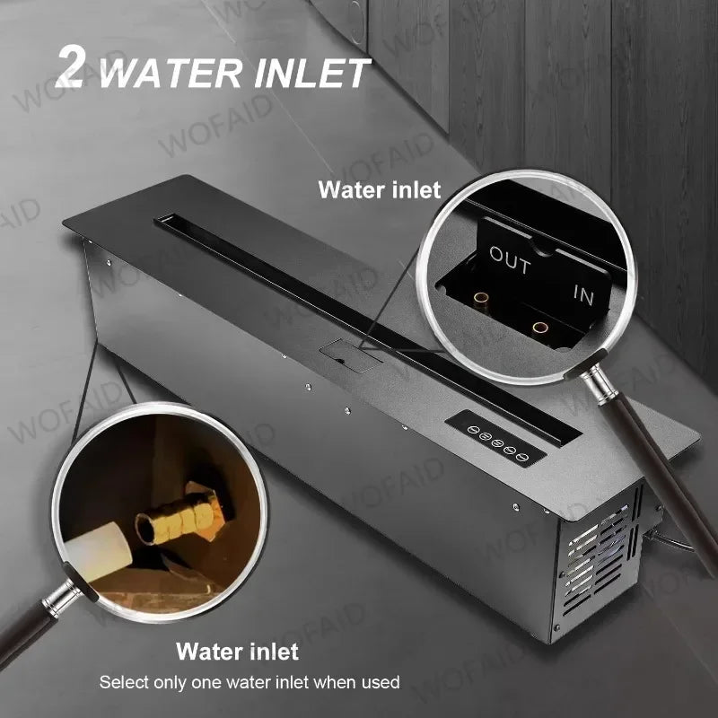 Embedded Simulated Flame Fireplaces Ultra-Thin Home TV Stand Humidifier Fake Fire Electric Fireplace Decoration for Living Room