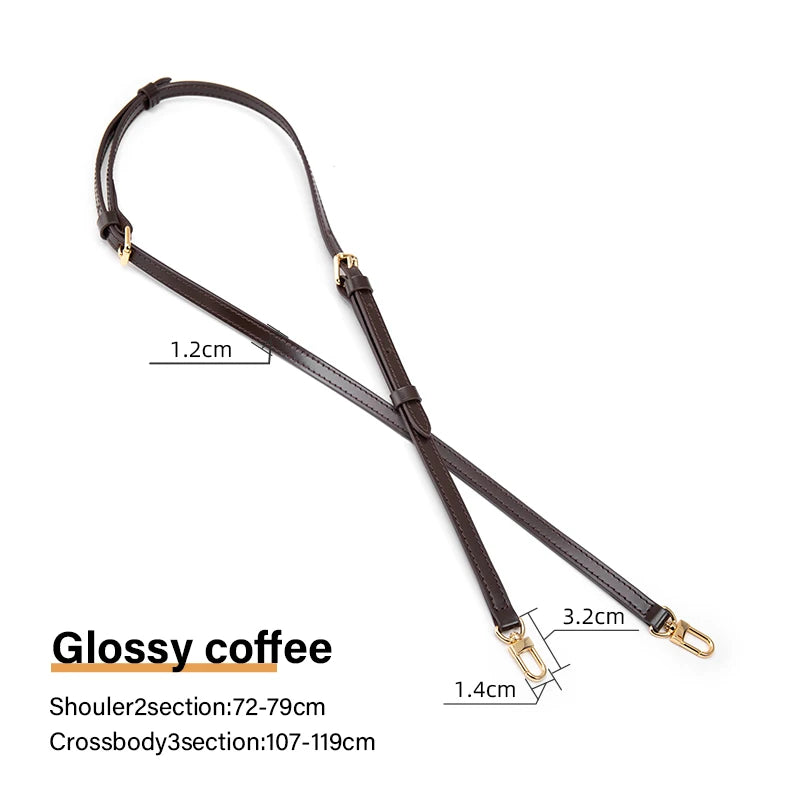 CRAZYSMITH Bag Strap for LV Speedy Shoulder Straps Genuine Leather Long Replacement Adjustable Crossbody Belts Bag Accessories