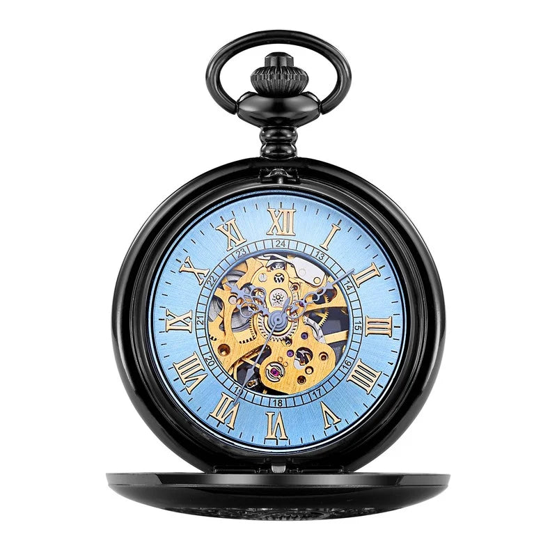 New Anime Action Figure Date a Live Tokisaki Kurumi Mechanical Pocket Watch Unisex Students Cosplay Waterproof Wristwatch Gift