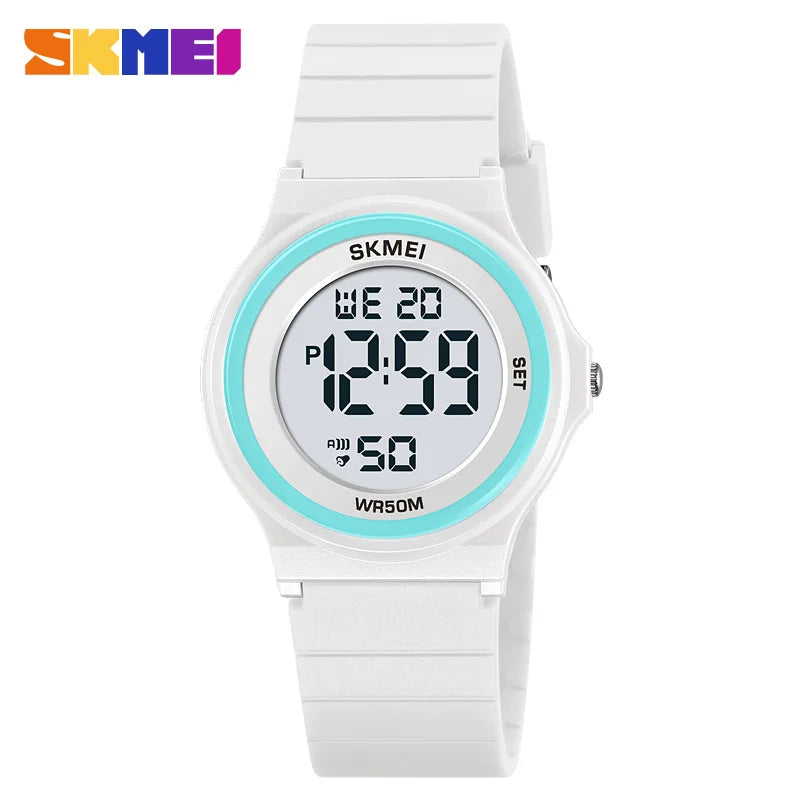Reloj digital para niños SKMEI 2303 resistente al agua con caja de plástico a prueba de golpes