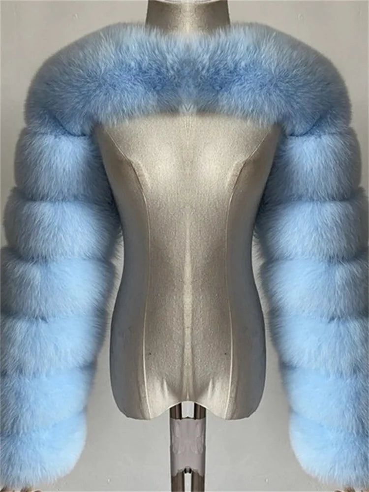 Vêtements d'hiver chauds 2022 manteaux en fausse fourrure rose noir femmes haut court à manches longues vestes en fausse fourrure gris blanc pour femmes en gros
