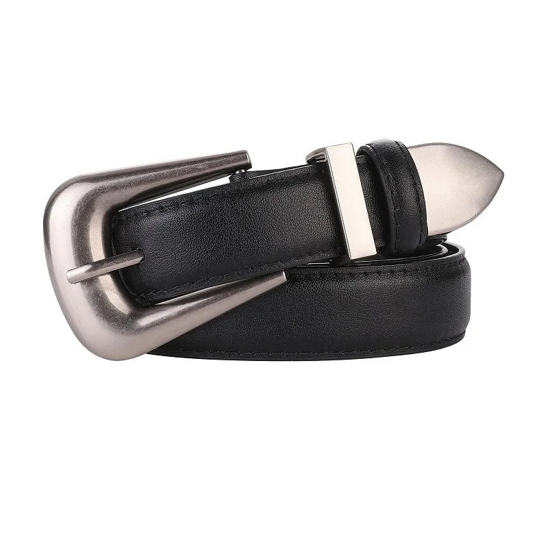 Cinturón de piel auténtica para mujer, cuero color burdeos con hebilla de metal dorado, cinturones de moda casual de lujo para vaqueros y vestidos