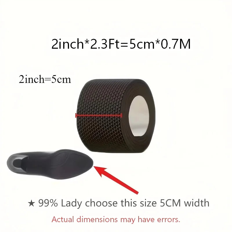 YITAPE Self Adhesive Shoe Sole Protector Non Slip Noise Reducing Repair Tape for High Heels Sneakers Anti Wear Sticker 5/10CM